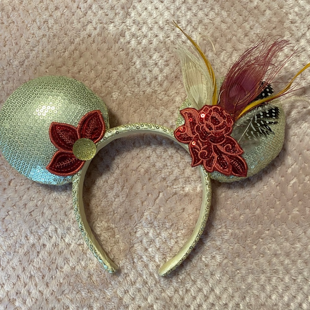 Disney Parks Gold Flapper Inspired Minnie Ears
